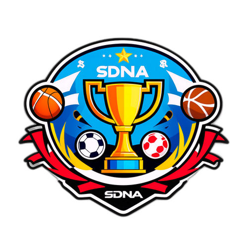 Δημιουργική Αναπαράσταση Λογοτύπου SDNA Με Αθλητικά Στοιχεία