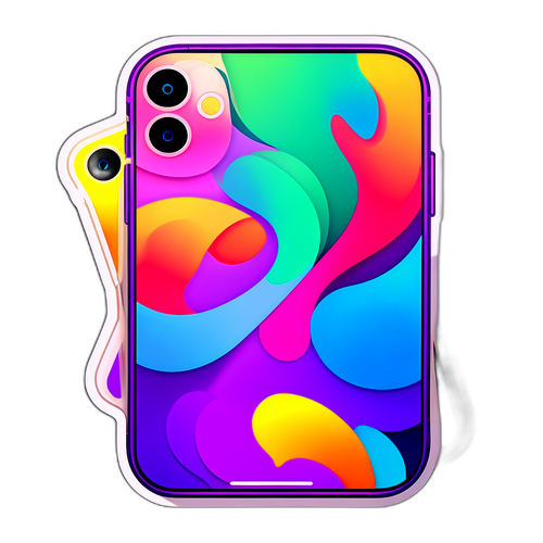 रंगीन एप्पल आईफोन 17 प्रो मैक्स स्टिकर