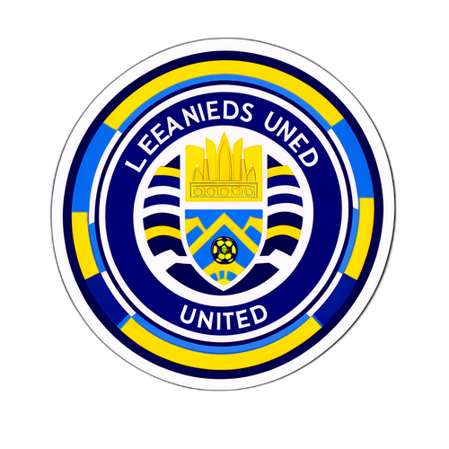 Leeds United Takım Temalı Renkli Sticker