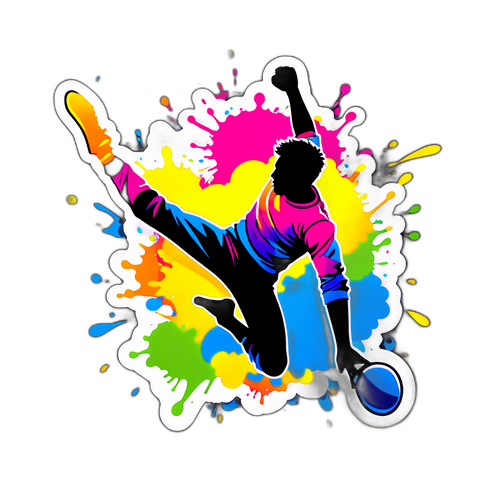 Adesivo Energico e Vivace di Calcio