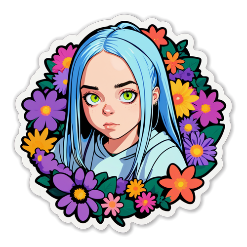 Verbluffend! Billie Eilish's Geheim voor Authenticiteit: Wees Jezelf omringd door Bloemen!