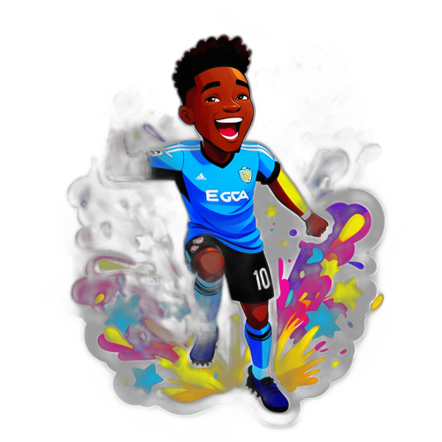 Sticker ya Karakteri ya Furaha ya Bryan Mbeumo