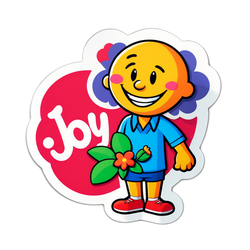 Neşeli Karakter Stickerı