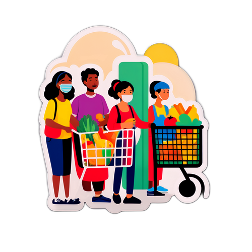 Antrean Makanan Subsidi