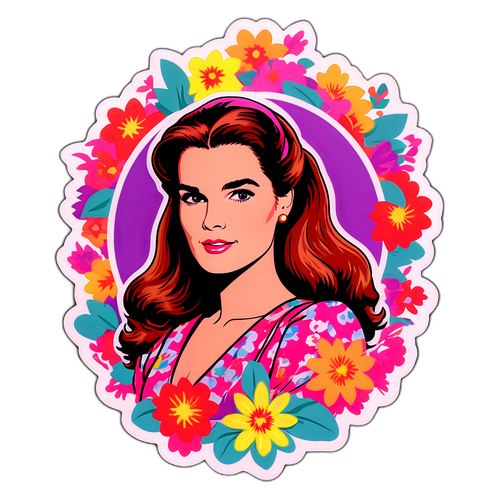 Autocollant vintage de Brooke Shields