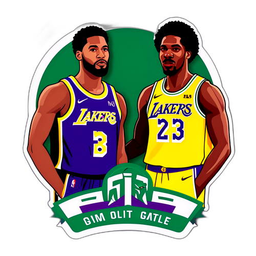湖人和凱爾特人的經典對決貼紙