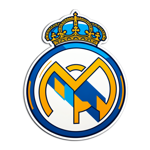 Sticker Real Madrid dengan Siluet Stadium