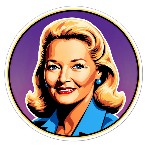 Portrait de Diane Ladd dans un style artistique vintage