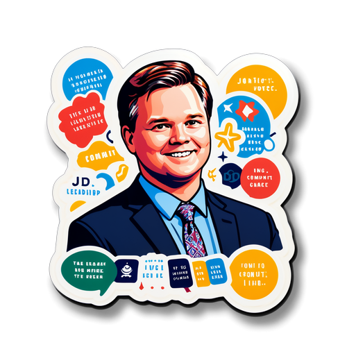 JD Vance: "Sammen Står Vi Stærkere!" – En Inspirerende Sticker med Samfund og Lederskab