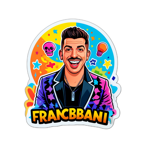 Sticker Divertente di Francesco Gabbani
