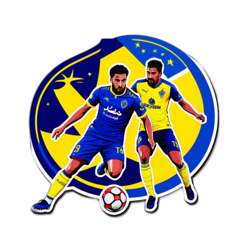 สติ๊กเกอร์การแข่งขันระหว่างอัล นาสเซอร์ และอัล ตาวูน