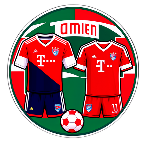 Uwakilishi wa Kiscene wa Mashati ya Bayern na Arsenal