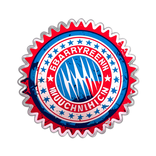 Bayern Münih Retro Grunge Amblemi
