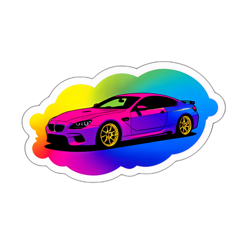 Minimalistische M6 Sticker