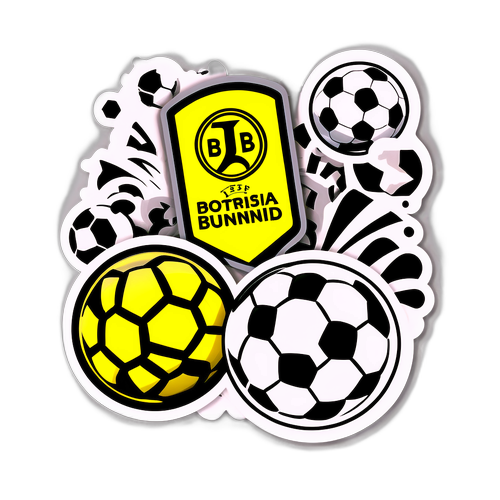 Sticker ya Mchezo wa Borussia Dortmund na Juventus