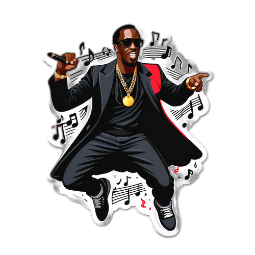 Autocollant Dynamique de P. Diddy