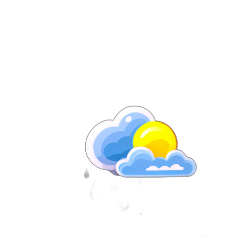 天氣主題貼紙設計