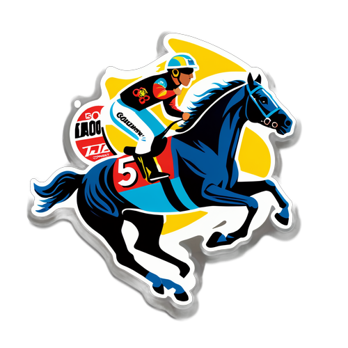 Galloping Horse with Daytona 500 Logo