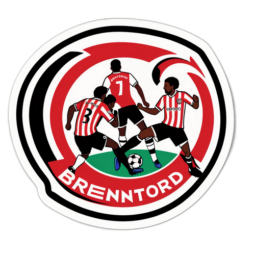 Sporty klistermærke med Brentford