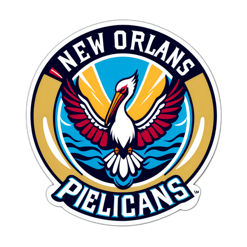Adesivo Vibrante dei New Orleans Pelicans