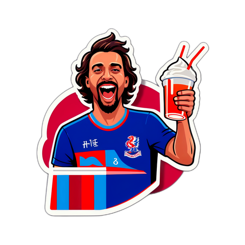 En skør fan der hepper på Crystal Palace