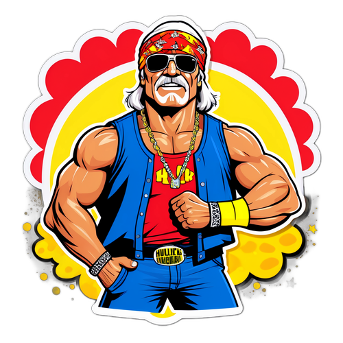 Picha ya Hulk Hogan Anayeonyesha Misuli