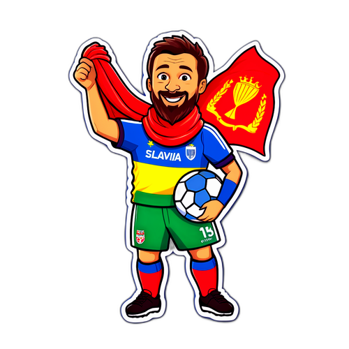Stiker Penyokong Bola Sepak Keriangan
