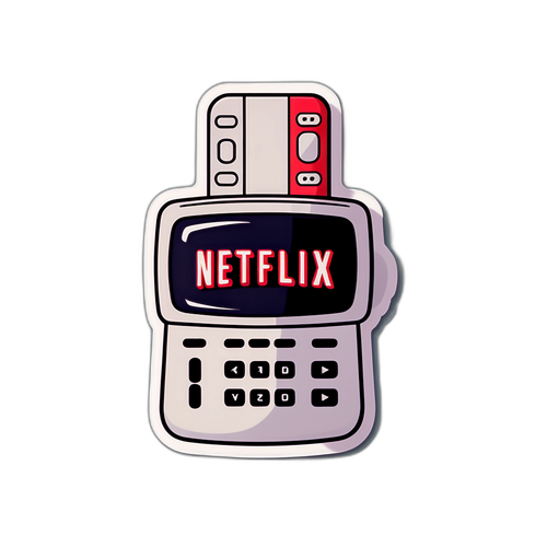 สติกเกอร์รีโมททีวีและ Netflix