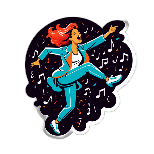 Illustrazione di Iva Zanicchi che si esibisce sul palco