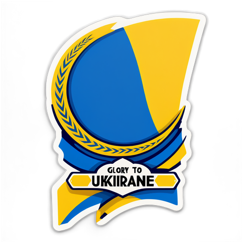 Слава Україні: Патріотичний Дизайн із Жовто-Блакитними Кольорами