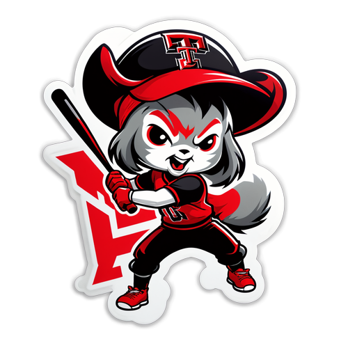 Texas Tech Mascot Softball Sticker