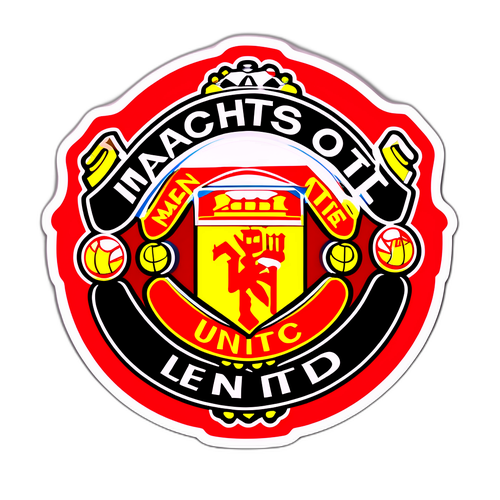 Modern Sanat Tarzında Man Utd Logo Tasarımı