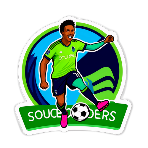 Energetic Sticker para sa Seattle Sounders vs PSG