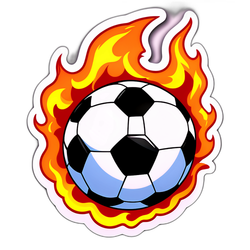 Stiker Bola Sepak Berapi