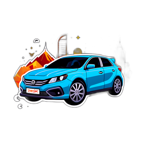 Stiker Kereta Zeekr Malaysia yang Futuristik