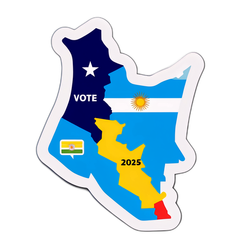 Mapa de Argentina: 'donde vota 2025'