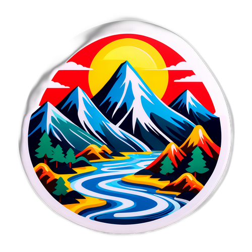 中华经济韧性主题贴纸