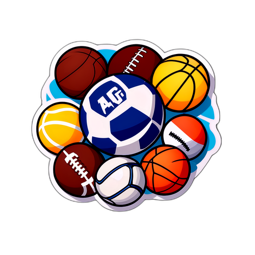 Spor Topları Temalı Sticker