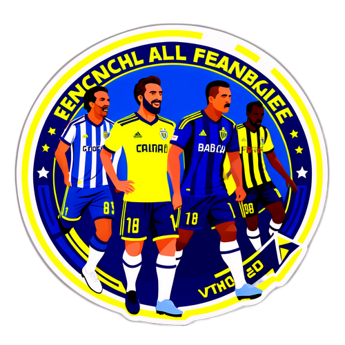 Stiker Perlawanan Bola Sepak Fenerbahçe vs Al-Ittihad