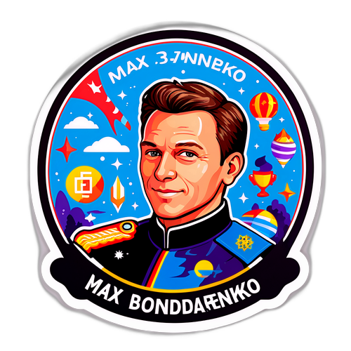 Наклейка с Максом Бондаренко