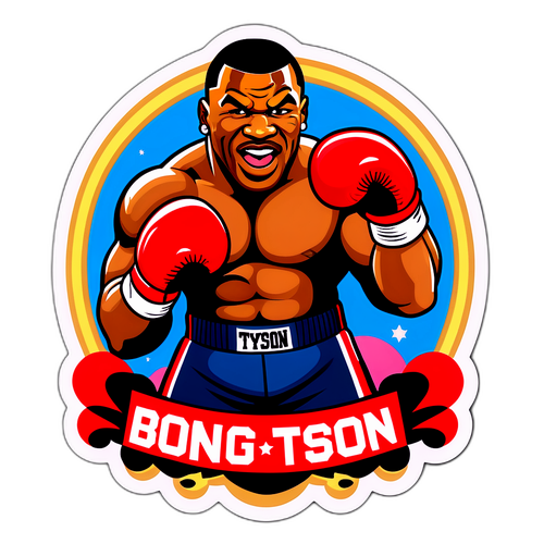 Adesivo Giocoso di Mike Tyson
