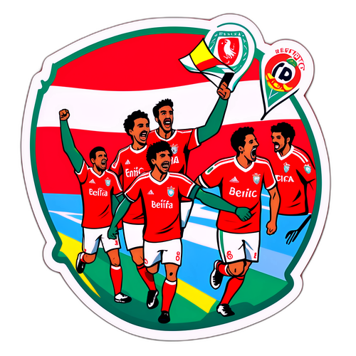 Stiker Perayaan Pertandingan Benfica