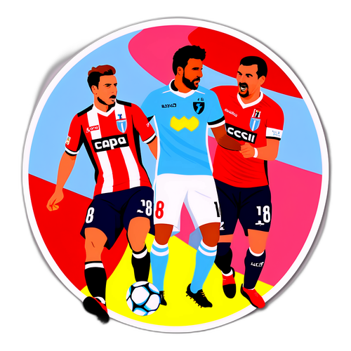 Hình dán trận đấu giữa Cagliari và Lazio