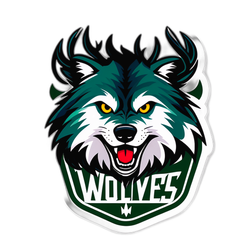 Adesivo Representando a Competição: Timberwolves vs. Bucks