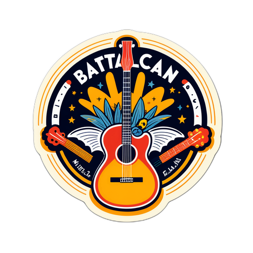 Vintage-badge för Bataclan