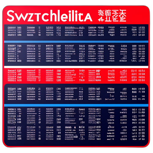 高速列车时刻表贴纸