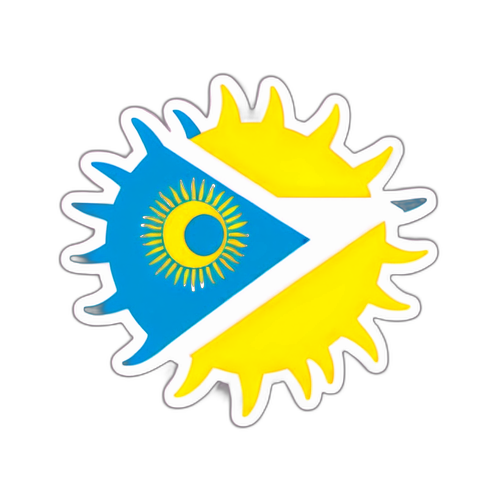 Un sticker alegre representando 'Argentina mañana'
