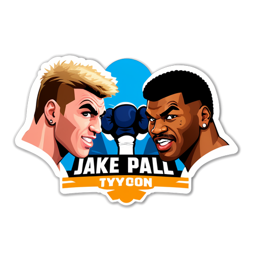 Vechtsport Energie: Jake Paul & Mike Tyson Sticker