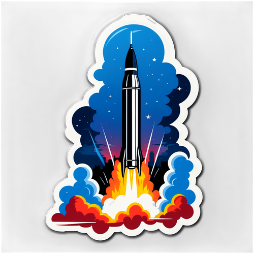 Den Forbipasserende Kraft: Et ICBM Sticker, Der Fangernes Spænding i Byens Skyline!