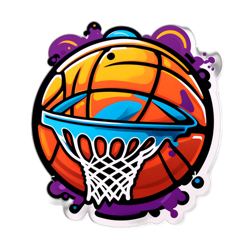 Sticker Bola Basket Urban